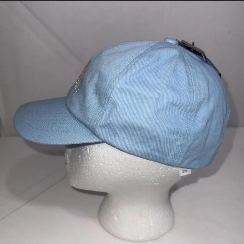 NWT Girl's Under Armour Sky Blue Cap with Peach Embroidery